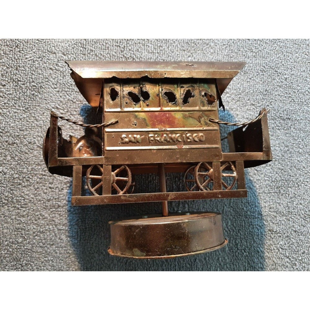 Vintage San Francisco Train Music Box By KC Tested Works